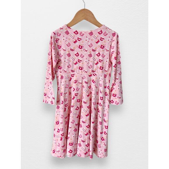NWT Sweet Bamboo Hot Cocoa Swirly Girl Dress, Size 5 - Picture 3 of 6